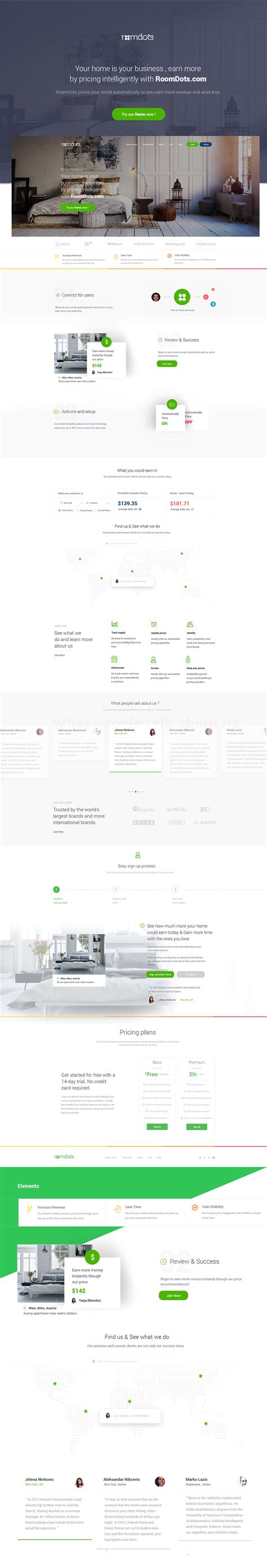 Roomdots.com- Begin to earn more money Web Redesign on Behance