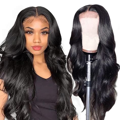 Kadoyee T Part Body Wave Lace Front Wigs Human Hair Body