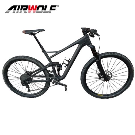 Airwolf 29er Full Suspension Carbon Mountain Bike Frame In Shock 190