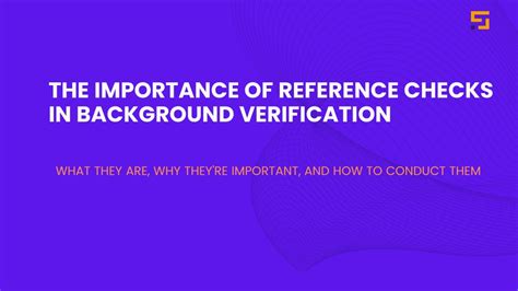 Ppt Importance Of Reference Check In Bgv Powerpoint Presentation