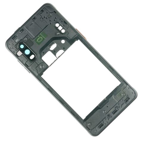 Samsung Galaxy Xcover Pro SM G715F Mittelgehäuse Linse schwarz Galaxy