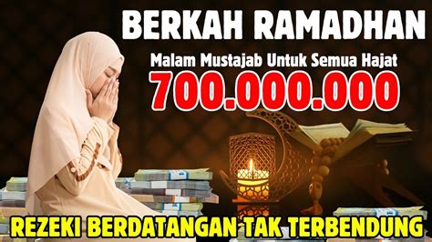 Malam Mustajab Untuk Semua Hajat Amalan Paling Mustajab Di Bulan