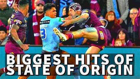 State Of Origin Biggest Hits Nsw Vs Qld Youtube