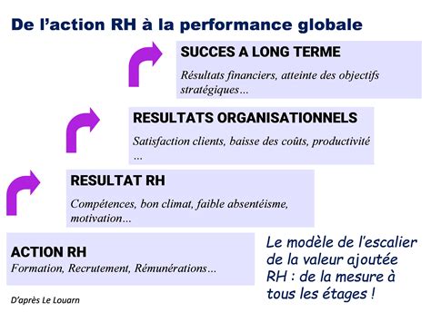 Schéma Différents Niveaux De La Performance Rh