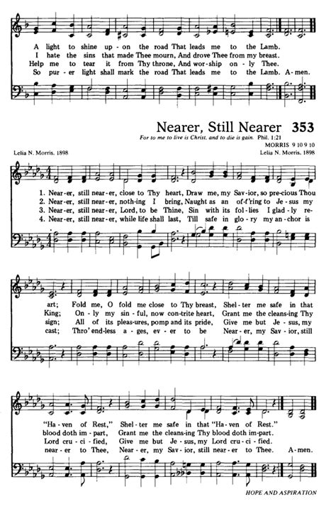 Hymns For The Living Church O For A Closer Walk With God Hymnary Org