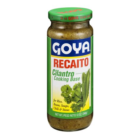 Goya Recaito Cilantro Cooking Base 12oz Jar Garden Grocer