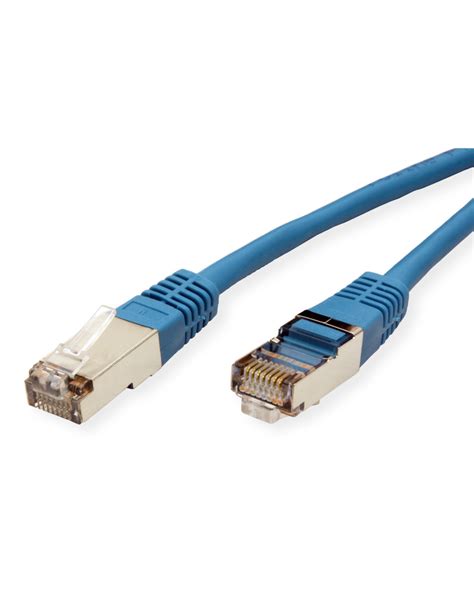 Kabel Ethernet Roline Patchcord Ftp Kat E M Niebieski Rbline Pl