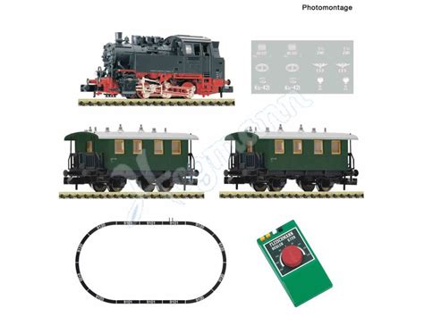 Analog Set Dampfl BR80 Pers FLEISCHMANN 931706 Spur N Analog Start Set