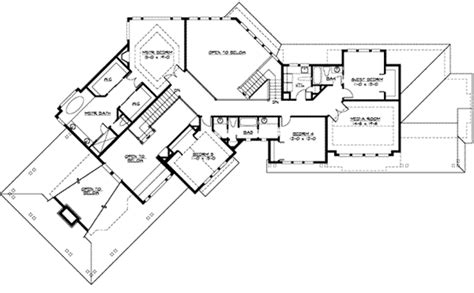 Craftsman Style House Plan 5 Beds 4 5 Baths 4375 Sq Ft Plan 132 166