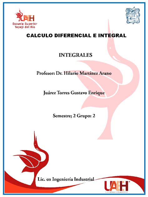 Integrales Calculo Integral Calculo Diferencial E Integral Studocu