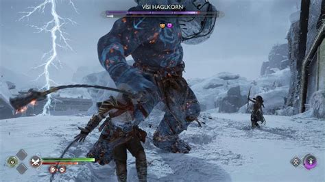 God Of War Ragnar K Ps Kratos Vs Visi Haglkorn Gameplay Youtube