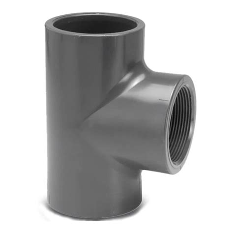 Pvc Metric Pressure Pipe Tee Plain To Bsp Female Thread Cd Aquatics