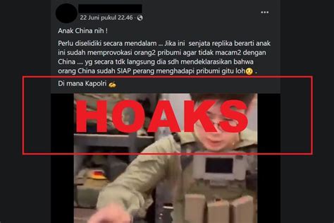 [hoaks] Pemuda China Deklarasi Perang Melawan Pribumi