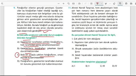 Paragrafin Anlam Ve Yorumu Test Youtube