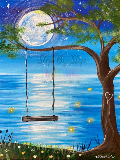 Whimsical Summer Swing Painting Tutorial Download