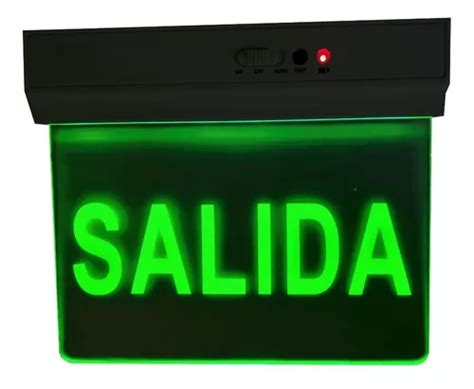 Cartel Luminoso A Led Se Alizador De Salida Autonomia Hs En Venta En