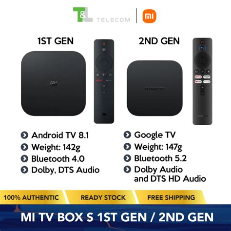 Xiaomi Mi TV Box S / TV Box S 2nd Gen | Android TV/Google TV | Google ...