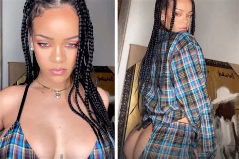 Rihanna Sizzles As She Slips Into Lace Lingerie For Jaw Dropping Savage X Fenty Reveal Daily Star