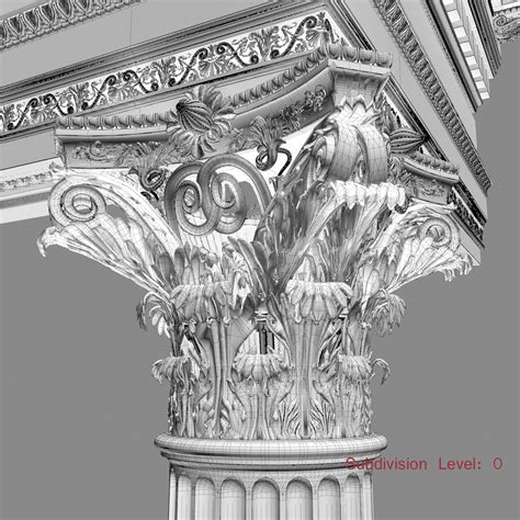 Max Corinthian Column Entablature