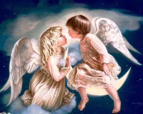 Скачать обои Ангелы Sandra Kuck, два ангела ... | Imagens de anjos ...