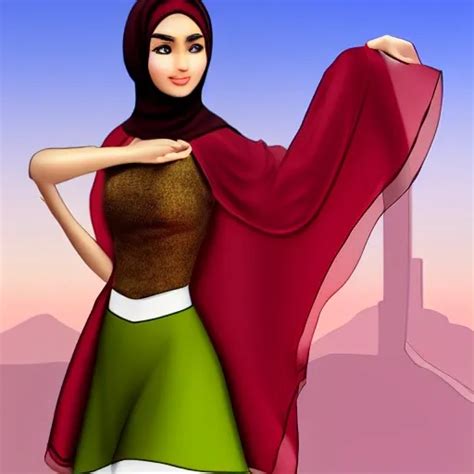 Arab Sexy Hijab Cartoon D Arthub Ai