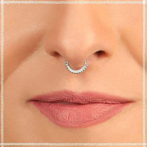 Tribal Septum Ring Septum Jewelry Septum Clicker Etsy