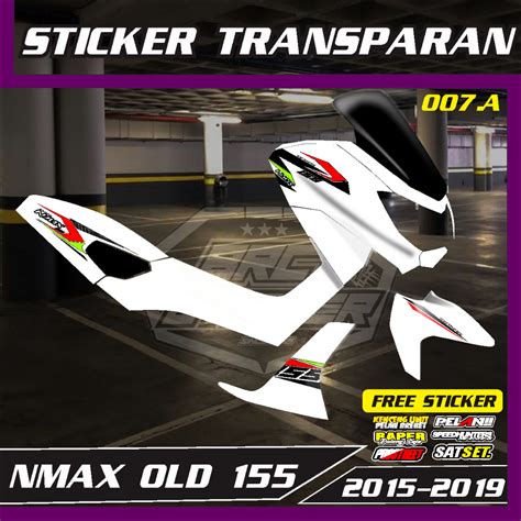 Striping Sticker Nmax Old Simple Motif Transparent Cool Minimalist