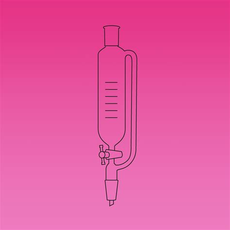 Pressure Equalizing Funnel With Ptfe Adjustable Bore Metering Stopcock