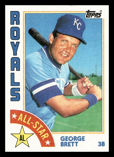 George Brett Hof Topps Kansas City Royals Near Mint Nm Ebay