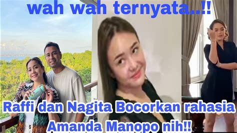 Raffi Ahmad Dan Nagita Slavina Beberkan Bukti Rahasia Amanda Manopo