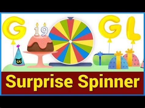 Google Birthday Surprise Spinner Game Toi Marrero