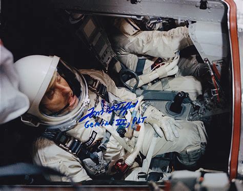 Tom Stafford Signed 8x10 Gemini 6A Onboard Photo