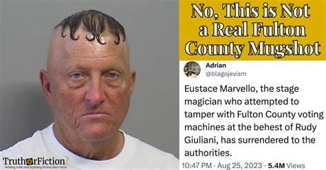 Eustace Marvello Mugshot Truth Or Fiction