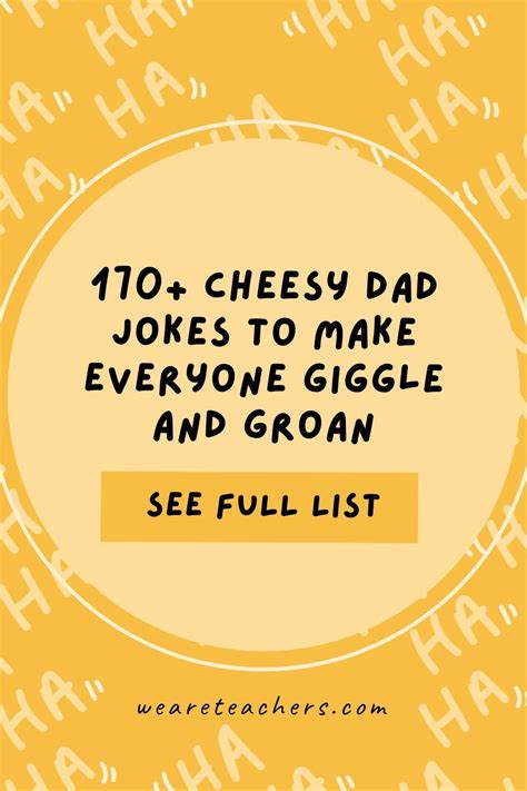 170 Cheesy Dad Jokes To Make Everyone Giggle And Groan Artofit