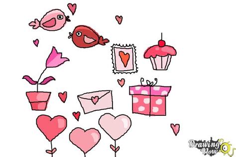 How to Draw Valentines Day Stuff - DrawingNow