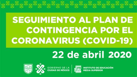 Seguimiento Al Plan De Contingencia Por El Coronavirus Covid