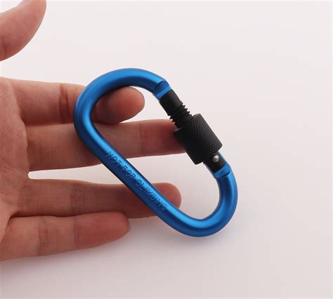 2 Heavy Duty Dark Blue Carabiner Clip Shaped Keychain Key Ring Etsy