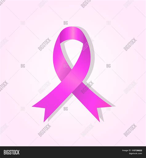 Pink Awareness Ribbon Vector & Photo (Free Trial) | Bigstock