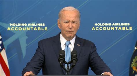 Biden Delivers Remarks On Consumer Protection From Flight Cancellations