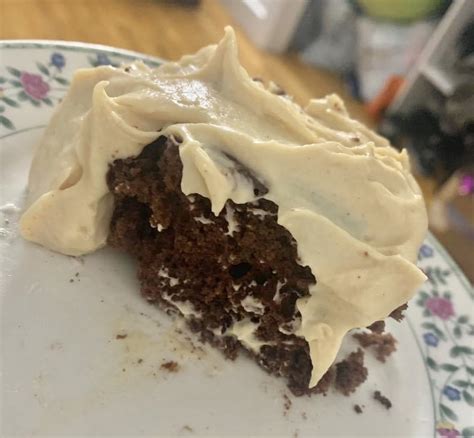 Peanut Butter Mousse Frosted Chocolate Cake