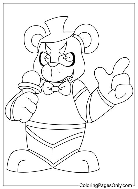 P Ginas Para Colorir Do Freddy Fazbear Coloringpagesonly