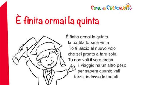 È finita ormai la quinta poesia ultimo giorno di scuola primaria