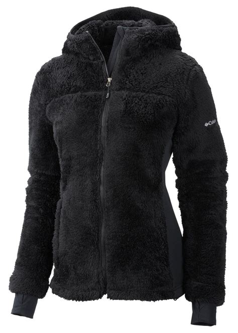 Columbia Womens Polar Yeti Plush Fleece Jacket Black Columbia