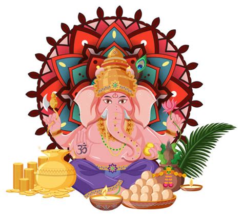 160+ Ganesh Chaturthi Cartoon Stock Photos, Pictures & Royalty-Free ...