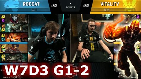 Vitality Vs ROCCAT Game 2 S7 EU LCS Spring 2017 Week 7 Day 3 VIT Vs