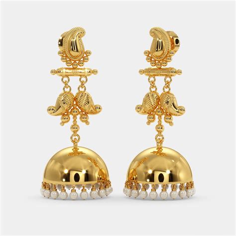 Gold Big Jhumka Design Atelier Yuwa Ciao Jp