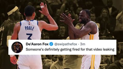 Nba Players React To The Leaked Video Of Draymond Green Punching Jordan Poole In Practice