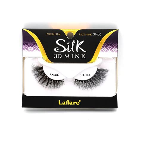 Laflare 3d Silk Mink Premium Faux Mink Eyelashes Cat Eyes Wispy Fluffy Soft As