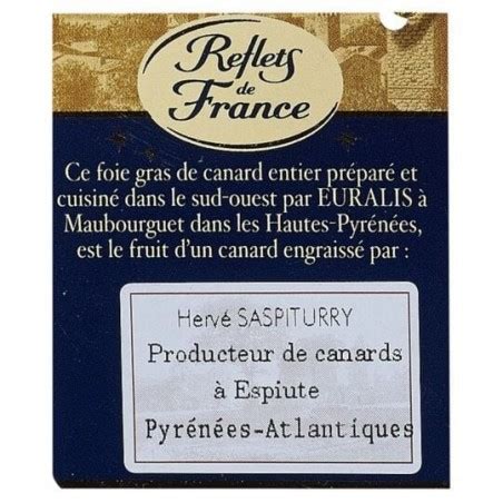 Foie gras de pato inteiro do Sudoeste da França REFLETS DE FRANCE