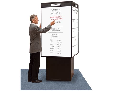 Large RotoCube Rotating Freestanding Whiteboard Tower